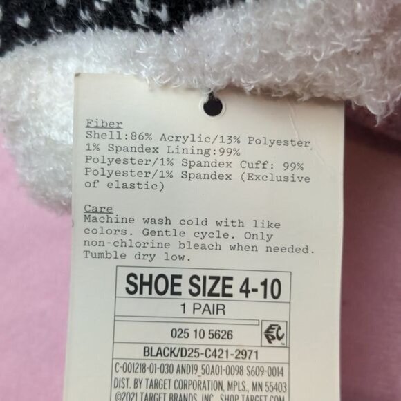 A New Day 2 Pack Winter Cozy Crew Lounge Socks Size 4-10 - Picture 4 of 4